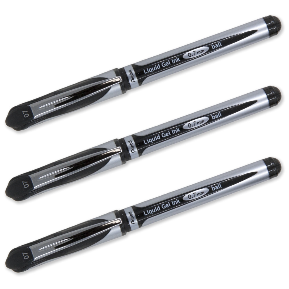 Cách chọn mực cho bút máy chuẩn nhất để luyện chữ đẹp 9 Pentel Black Fast Drying Gel Pen Set