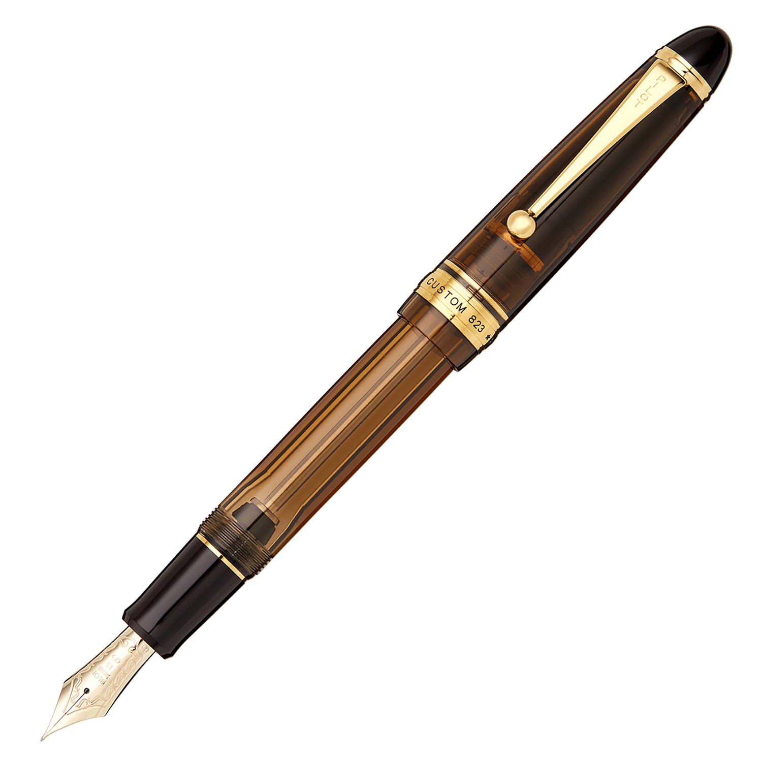Hướng dẫn chi tiết cách viết thiệp bằng chữ nghệ thuật 8 Pilot Custom 823 Fountain Pen - Amber - The Goulet Pen Company