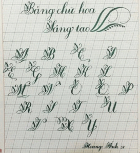 Mãn nhãn" với những mẫu chữ hoa đẹp và ấn tượng