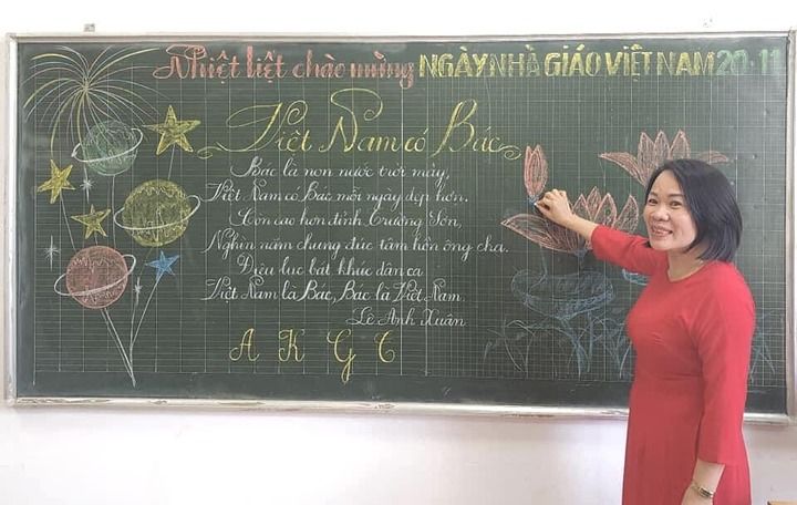 CHÀO MỪNG NGÀY NHÀ GIÁO VIỆT NAM 20-11: CUỘC THI VIẾT CHỮ ĐẸP CỦA CÁC CÔ  GIÁO TẠI TRƯỜNG TIỂU HỌC NGUYỄN KHUYẾN