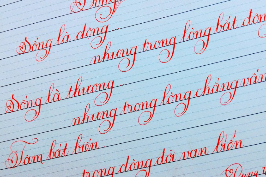 Cách viết chữ đẹp cho người mới bắt đầu viết nhanh vẫn đẹp