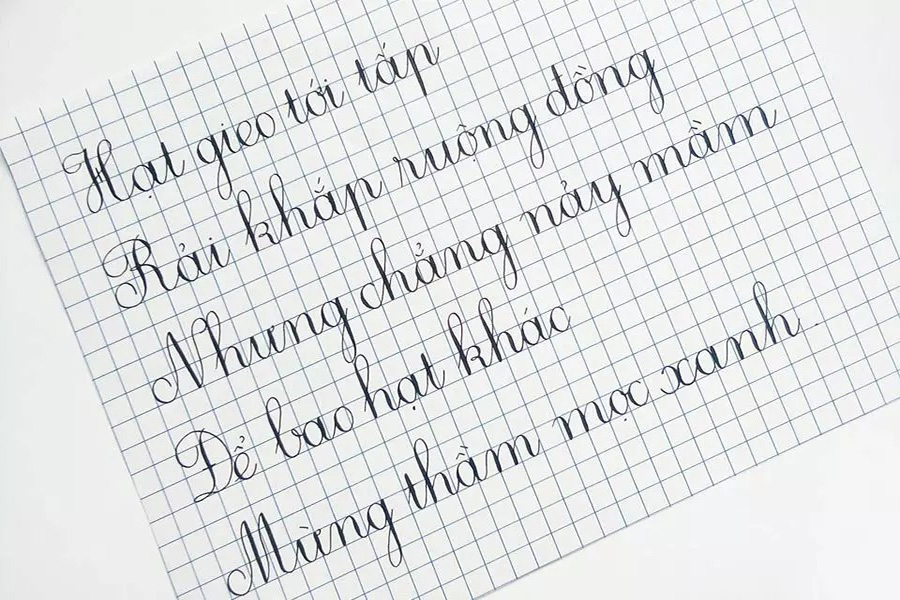 Tổng hợp mẫu luyện viết chữ đẹp lớp 5 chuẩn nhất