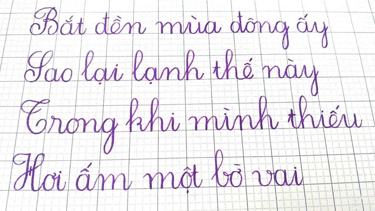 Mẫu chữ viết lớp 1 chuẩn: Hướng dẫn tập viết cho bé